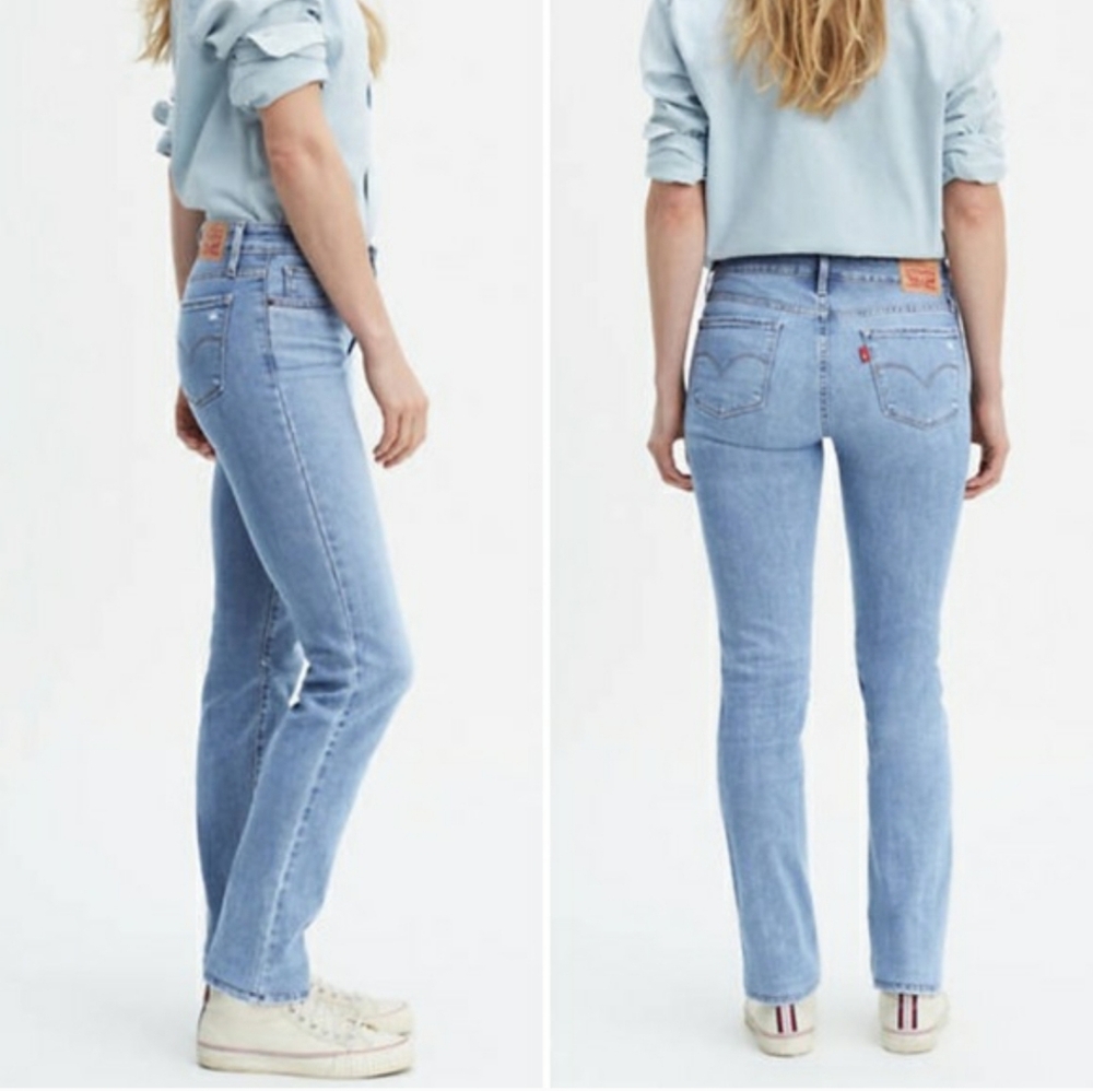 Women's Levi’s 712 Slim Jeans Medium Blue Wash Stretch, Size 30